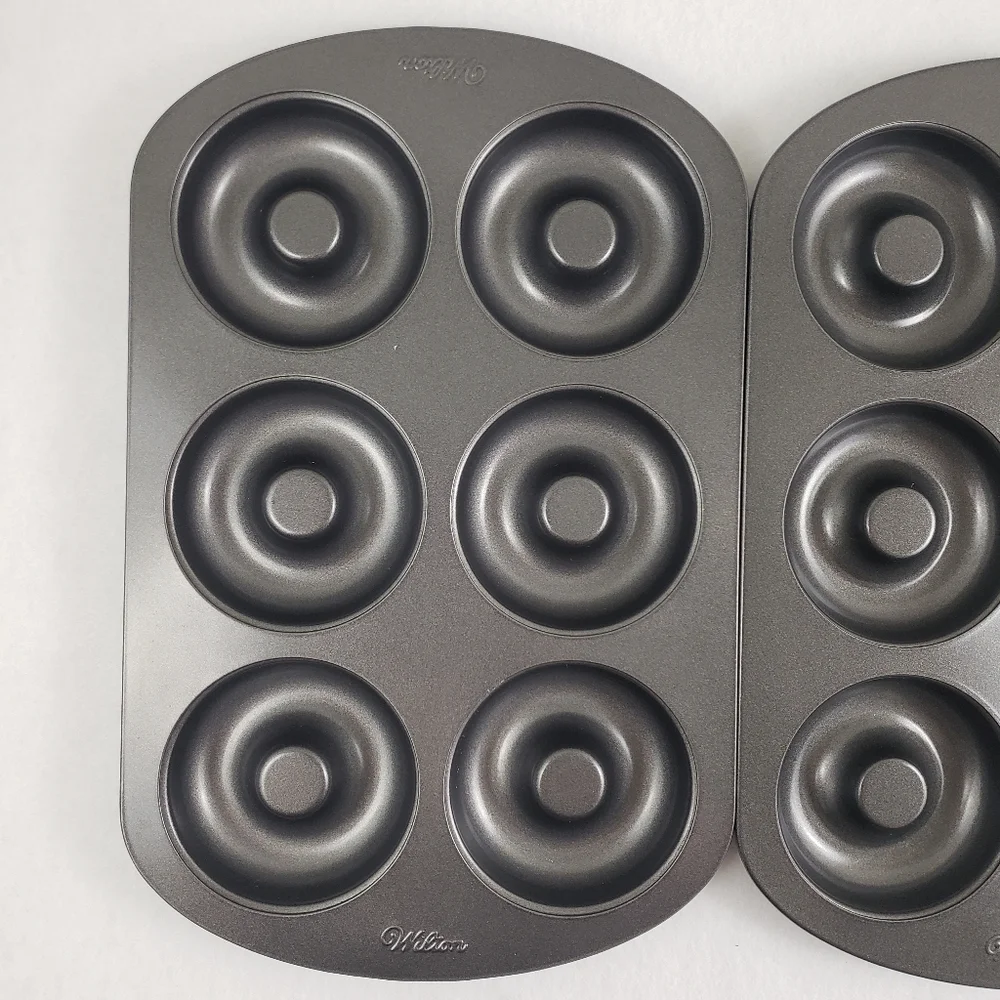 Lot of Three Wilton 6 Well Non Stick Donut Pans